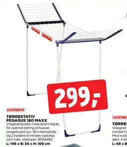 jem & fix TØRRESTATIV PEGASUS 180 MAXX tilbud