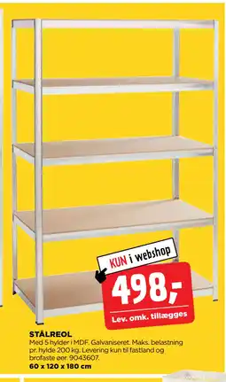 jem & fix STÅLREOL tilbud