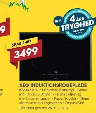 Punkt1 AEG Induktionskogeplade tilbud