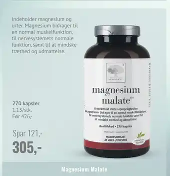 Helsam Magnesium Malate tilbud