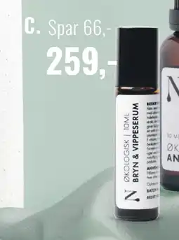 Helsam Økologisk Bryn- & Vippeserum tilbud
