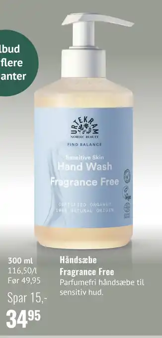 Helsam Håndsæbe Fragrance Free tilbud