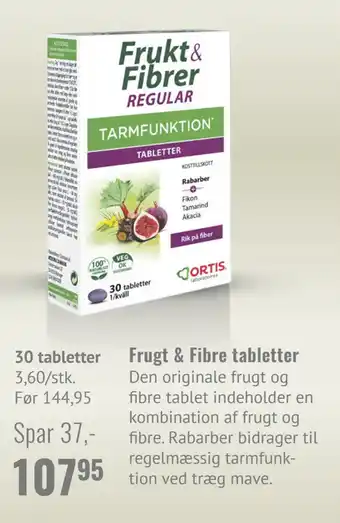 Helsam Frugt & Fibre tabletter tilbud