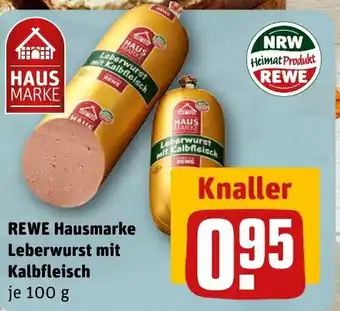 REWE REWE Hausmarke Leberwurst mit Kalbfleisch tilbud