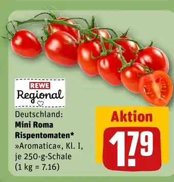 REWE DE Mini Roma Rispentomaten tilbud