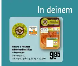 REWE DE Nature & Respect Hähnchenbrustfilet tilbud