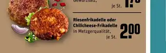 REWE Riesenfrikadelle oder Chilicheese-Frikadelle tilbud