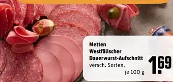 REWE Metten Westfälischer Dauerwurst-Aufschnitt tilbud