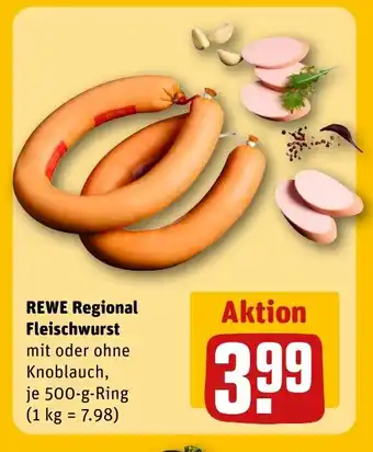 REWE REWE Regional Fleischwurst tilbud