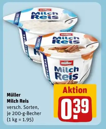 REWE Müller Milch Reis tilbud