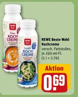 REWE DE REWE Beste Wahl Kochcreme tilbud