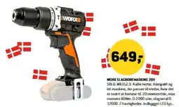 XL-BYG Worx Slagboremaskine 20v tilbud