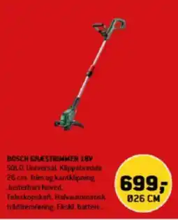 XL-BYG Bosch Græstrimmer 18v tilbud