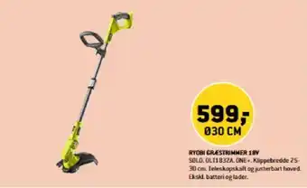 XL-BYG Ryobi Græstrimmer 18v tilbud