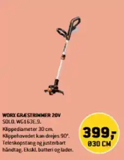 XL-BYG Worx Græstrimmer 20v tilbud