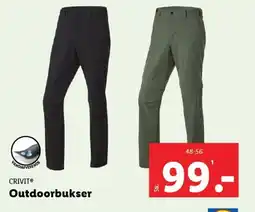 Lidl CRIVIT Outdoorbukser tilbud