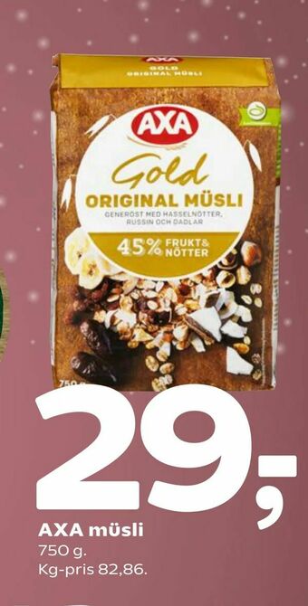 Coop 365 AXA müsli tilbud