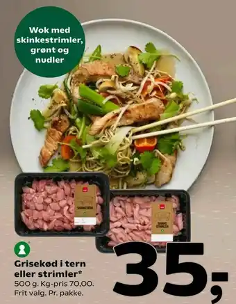 Coop 365 Grisekød i tern eller strimler tilbud