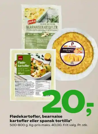 Coop 365 Flødekartofler, bearnaise kartofler eller spansk tortilla tilbud