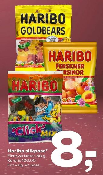 Coop 365 Haribo slikpose tilbud