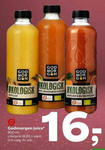 Coop 365 Godmorgen juice tilbud