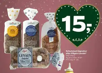 Coop 365 Schulstad Signatur eller Pågen Levain tilbud