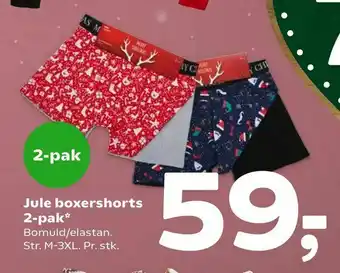 Coop 365 Jule boxershorts 2-pak tilbud