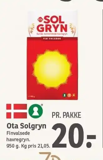 SPAR Ota Solgryn tilbud