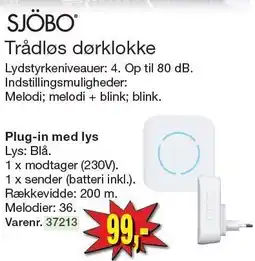 Harald Nyborg Trådløs dørklokke tilbud