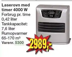 Laserovn med timer 4000 W