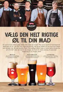 MENY VÆLG DEN HELT RIGTIGE ØL TIL DIN MAD tilbud