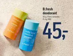Føtex B.fresh deodorant tilbud