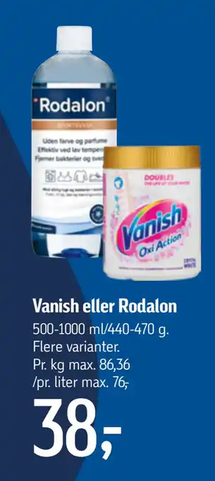 Føtex Vanish eller Rodalon tilbud