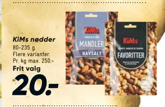 Bilka KiMs nødder tilbud