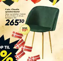Bilka Claudia spisebordsstol tilbud