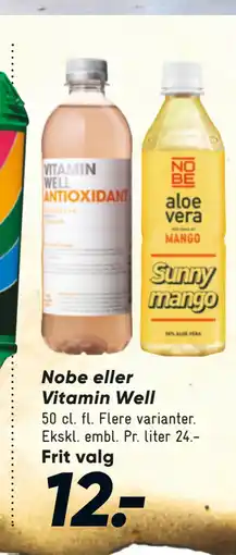 Bilka Nobe eller Vitamin Well tilbud
