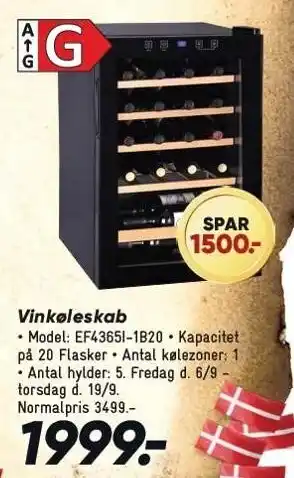 Bilka Vinkøleskab tilbud