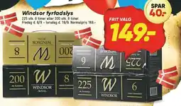 Bilka Windsor fyrfadslys tilbud