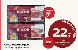 Kvickly Coop bacon 2-pak tilbud