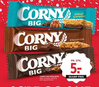 MENY CORNY BIG MÜSLIBAR tilbud