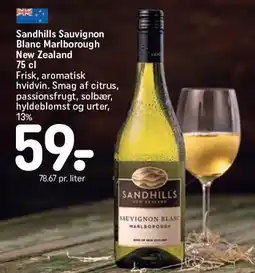 REMA 1000 Sandhills Sauvignon Blanc Marlborough tilbud