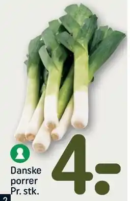REMA 1000 Danske porrer Pr. stk tilbud