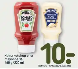 REMA 1000 Heinz ketchup eller mayonnaise tilbud