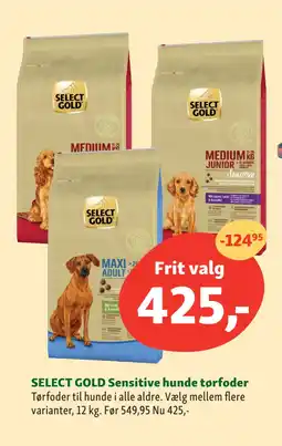 Maxi Zoo SELECT GOLD Sensitive hunde tørfoder tilbud