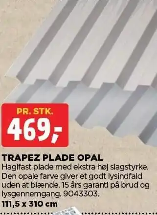 jem & fix TRAPEZ PLADE OPAL tilbud