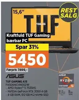 Power TUF GAMING A15 tilbud