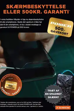 Power SKÆRMBESKYTTELSE ELLER 500KR. GARANTI tilbud