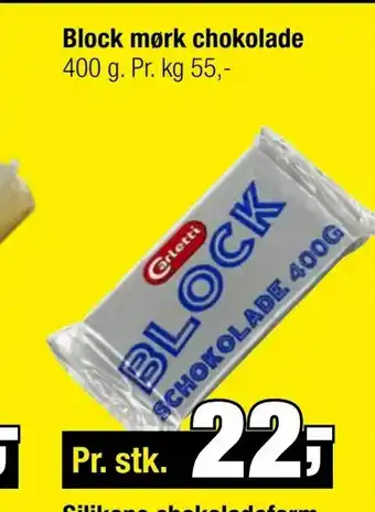 Calle Block mørk chokolade tilbud