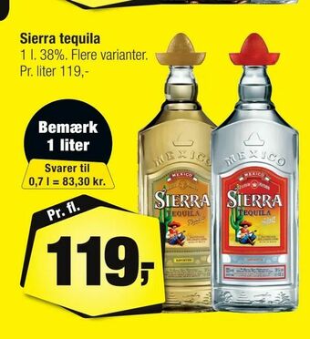 Calle Sierra tequila tilbud