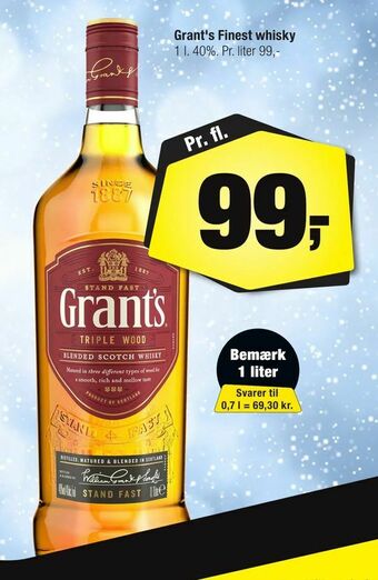 Calle Grant's Finest whisky tilbud